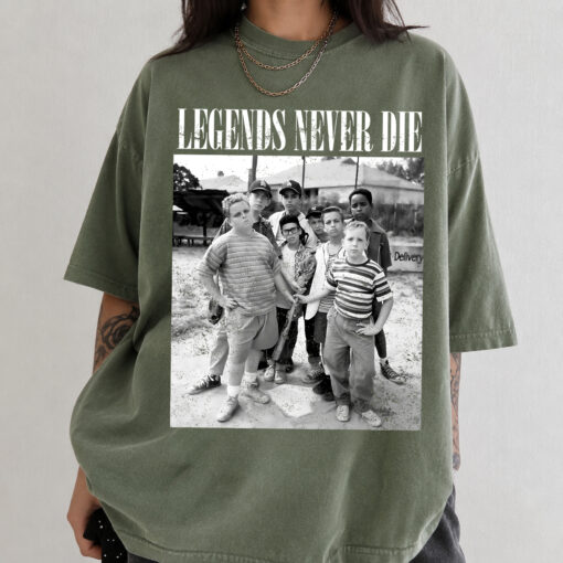 Legends Never Die Shirt, The Sandlot Shirt, Baseball Squad Crew, Vintage Movie Shirt, Baseball Team Shirt, Sandlot Baseball