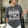 Arsenal Champions Shirt 2025 2026 football fan graphic tee vintage soccer supporter shirt championship apparel