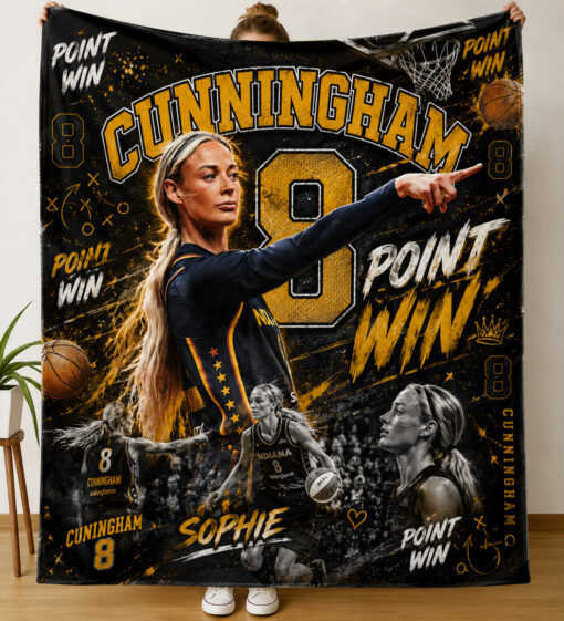Sophie Cunningham Point Win Blanket, Vintage Basketball Star