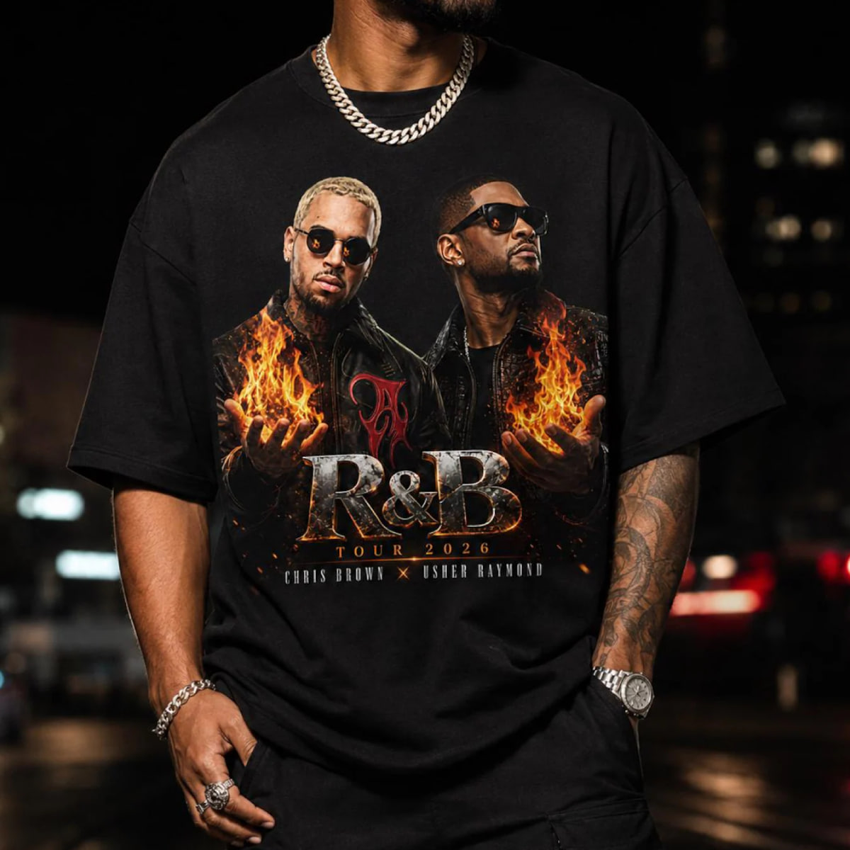 C hris R aymonds B rowns 2026 Music Tour ,  Raymonds Browns Shirt NA