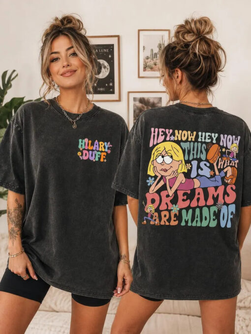 Hilary Duff Tour Comfort Color Shirts, Retro 2000s Lizzie McGuire Inspired T-Shirt