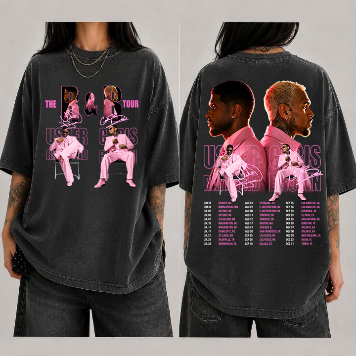 Comfort Colors® Ch ris Raymonds Browns 2026 Music Tour, Ch ris Brown Usher Tshirt, Music Tour Tee, RnB Tour Shirt